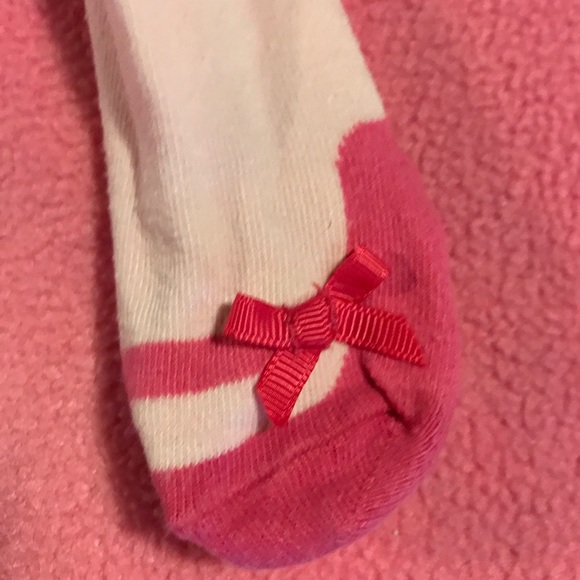 Baby girl long slv dress w/matching slipper tights - Picture 2 of 5